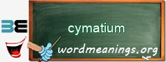 WordMeaning blackboard for cymatium